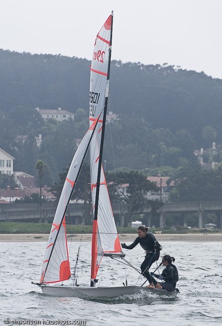 Day 2 US 29er Nationals, San Francisco Bay.Paxton Malingri © Erik Simonson/ h2oshots.com