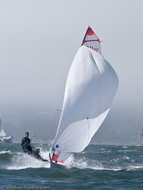 Day 2 US 29er Nationals, San Francisco Bay.Paxton Malingri © Erik Simonson/ h2oshots.com
