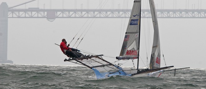 Pegasus heads for the Bridge -Ronstan Bridge to Bridge Race San Francisco © Crosbie Lorimer http://www.crosbielorimer.com