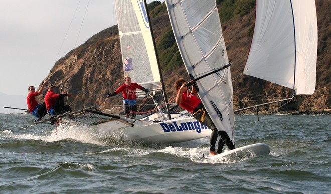 Pipped at the post -Ronstan Bridge to Bridge Race San Francisco © Crosbie Lorimer http://www.crosbielorimer.com