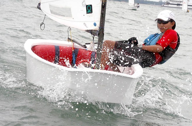 Rachel Lee, Singapore National Optimist Runner-Up © SingaporeSailing