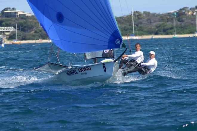 Team GBR’s Stevie Morrison/Ben Rhodes - 49er World Championships - Sorrento Sailing Couta Boat Club, Australia © Teri Dodds http://www.teridodds.com