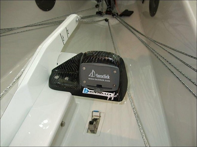 Boon Boats FRP Solo - Compass bracket for TackTick  © Solo Assoc http://www.solosailing.co.uk