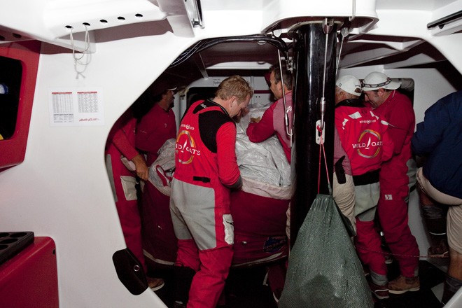 Wild Oats XI - Rolex Sydney to Hobart 2009 - below decks ©  Andrea Francolini Photography http://www.afrancolini.com/