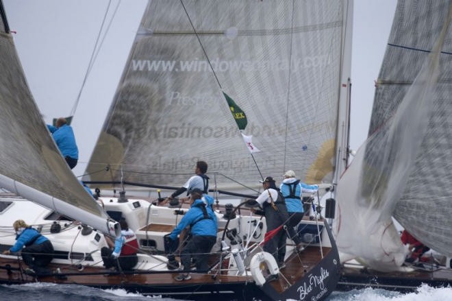 Rolex Swan Cup - Blue Nights at a mark rounding -  ©  Rolex / Carlo Borlenghi http://www.carloborlenghi.net