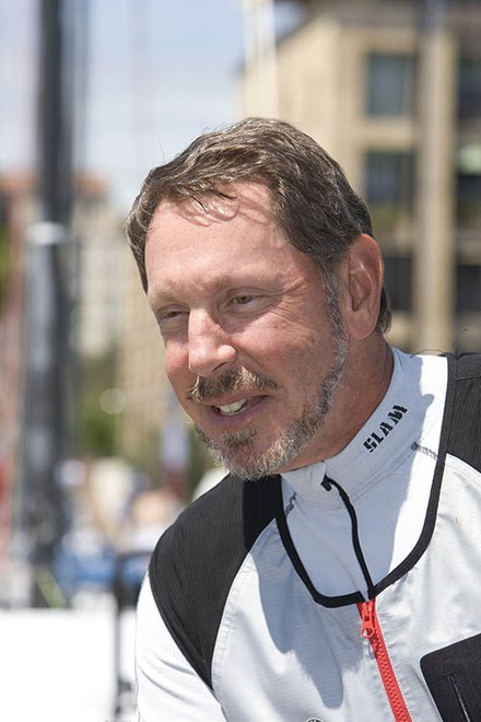 BMW Oracle Racing - Larry Ellison helmsman 