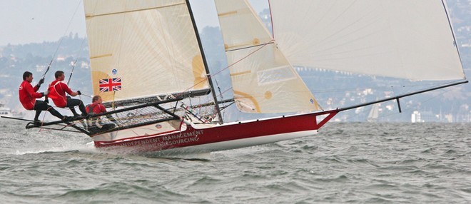 The Brits downwind -Ronstan Bridge to Bridge Race San Francisco © Crosbie Lorimer http://www.crosbielorimer.com
