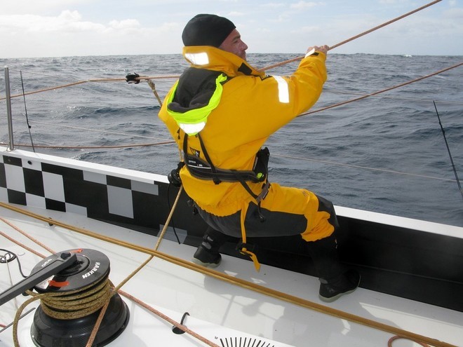 Mikel Pasabant/Equipo Telefonica/Volvo Ocean Race.<br />
Telefonica Black head towards Cape Town on leg 1 of the Volvo Ocean Race<br />
 © Volvo Ocean Race http://www.volvooceanrace.com