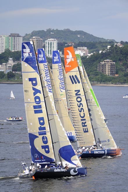 The Light In-port Race in the Volvo Ocean Race in Rio de Janeiro<br />
 © Rick Tomlinson/Volvo Ocean Race http://www.volvooceanrace.com