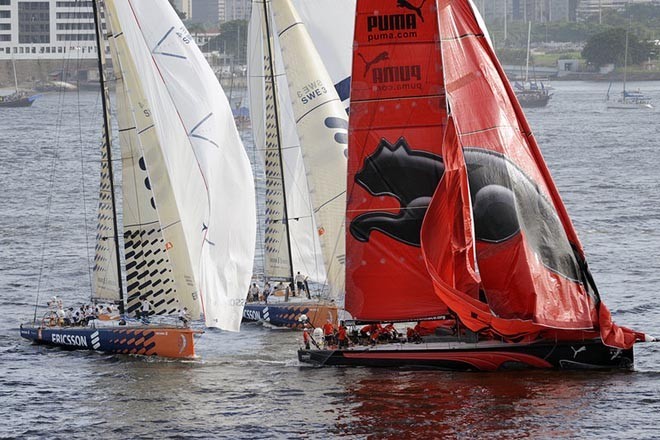The Light In-port Race in the Volvo Ocean Race in Rio de Janeiro<br />
 © Rick Tomlinson/Volvo Ocean Race http://www.volvooceanrace.com