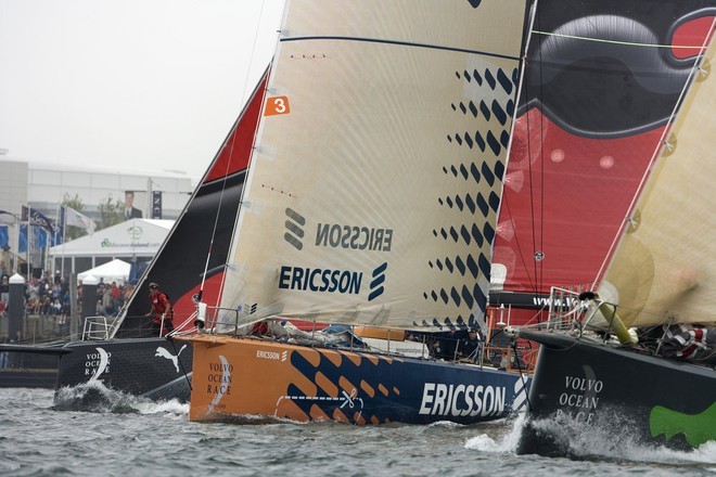 <br />
<br />
Heavy fog sets in as the fleet head out at the start of leg 7 from Boston to Galway<br />
 © Sally Collison/PUMA Ocean Racing http://www.sallycollison.com