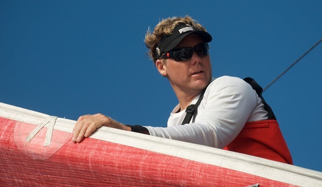 Bowman Casey Smith, onboard PUMA Ocean Racing, on leg 7 from Boston to Galway<br />
<br />
 © Rick Deppe/PUMA Ocean Racing/Volvo Ocean Race http://www.volvooceanrace.org