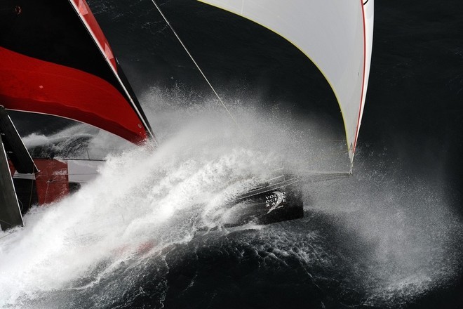PUMA Ocean Racing surfing at 30 knots off the Blasket Islands West of Ireland, shortly after the start of leg 8 from Galway to Marstrand.  © Rick Tomlinson/Volvo Ocean Race http://www.volvooceanrace.com