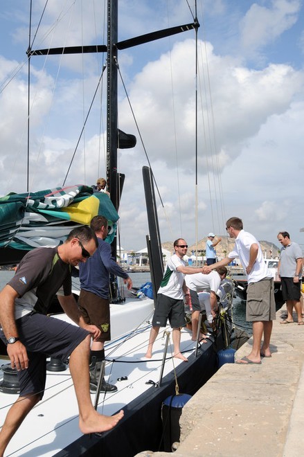 Delta Lloyd arrives into Alicante. Photo: Dave Kneale/Volvo Ocean Race<br />
 © Volvo Ocean Race http://www.volvooceanrace.com