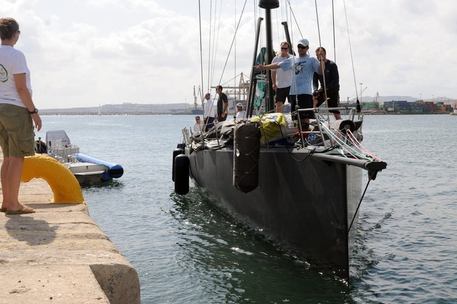 Delta Lloyd arrives into Alicante. Photo: Dave Kneale/Volvo Ocean Race<br />
 © Volvo Ocean Race http://www.volvooceanrace.com