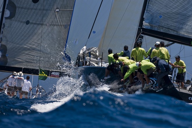 Sydney, 19-12-2008 <br />
The Rolex Trophy 2008 <br />
Wot Now, Owner: Graeme Wood, Sail n: 6952, State: NSW, Division: IRC, Design: Judel Vrolijk 52 <br />
Yendys, Owner: Geoff Ross, Sail n: 1836, State: NSW, Division: IRC, Design: Reichel Pugh 55 <br />
© Rolex / Carlo Borlenghi http://www.carloborlenghi.net