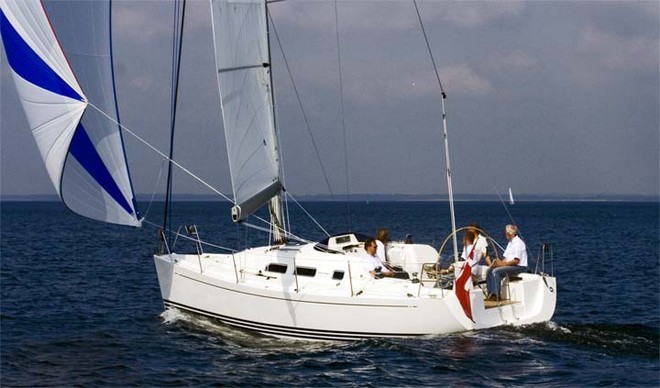 The new X 34 under Gennaker, from aft  © X Yachts . www.x-yachts.com