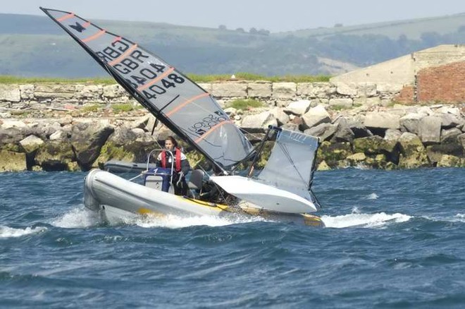 International Moth UK Nats - Speedy rescue © Steve Arkley http://www.sailshots.co.uk