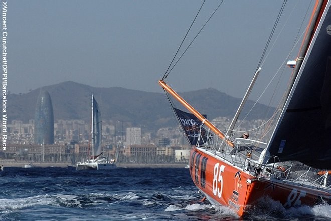 PRB after start © Barcelona World Race http://www.barcelonaworldrace.org