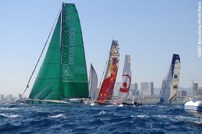 Barcelona World Race start on 11 November, 2007  © Barcelona World Race http://www.barcelonaworldrace.org