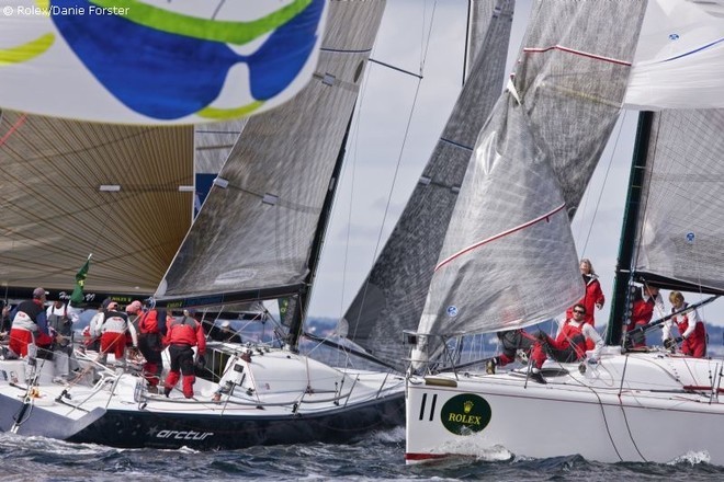 Rolex Farr 40 Europeans - close action &copy;  Rolex/Daniel Forster http://www.regattanews.com