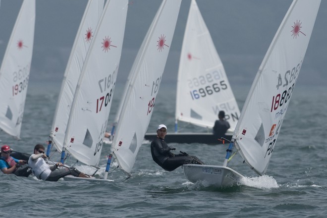 Arian Aleksander keeping his big lead in the series after 6th race. © K. Matsumoto 09 Karastsu Radial Worlds