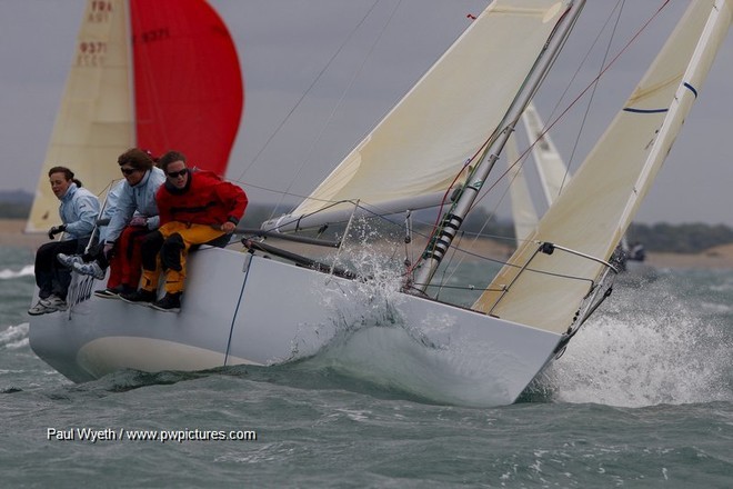 Racing on the final day of the Coutts Quarter Ton Cup, Cowes, Isle of Wight © Paul Wyeth / www.pwpictures.com http://www.pwpictures.com