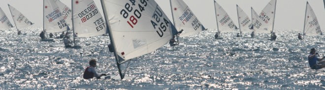  Kyle Rogachenko (foreground) sails to USA’s first Youth Radial Worlds championship © Rich Roberts http://www.UnderTheSunPhotos.com