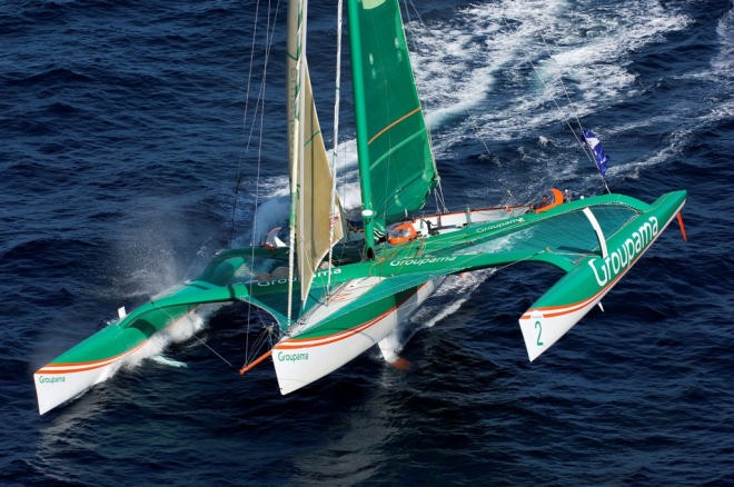 Groupama works up before the Route du Rhum &copy;  Gitana S.A. /Yvan Zedda www.zedda.com