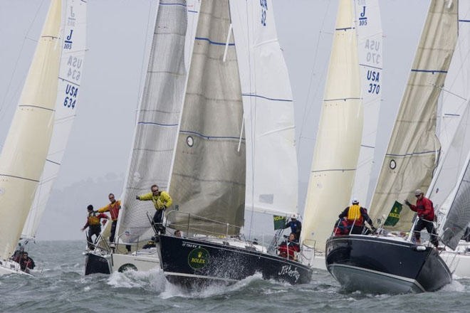 tight start in J105 fleet - 2006 Rolex Big Boat Series ©  Rolex/Daniel Forster http://www.regattanews.com