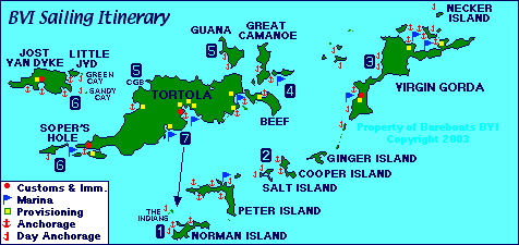 BVI map photo copyright SW taken at  and featuring the  class