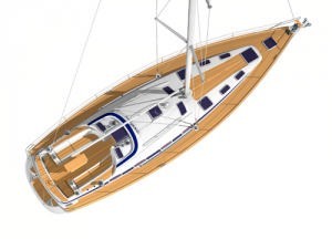 Bavaria 50 Cruiser Deck layout photo copyright North South Yachting Australia http://www.northsouthyachting.com.au taken at  and featuring the  class