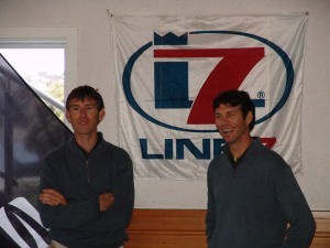 Aaron McIntosh (left) and Bruce Kendall announce their Olympic Tornado camapign earlier this month. photo copyright Richard Gladwell www.photosport.co.nz taken at  and featuring the  class