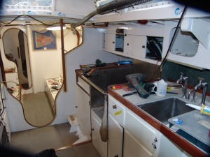 View down the hatchway on Gipsy Moth IV with the original interior largely in place. photo copyright Richard Gladwell www.photosport.co.nz taken at  and featuring the  class