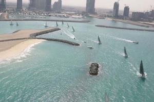Dubai sailing out © SW