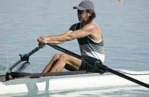 Armin Svoboda sculling to 7th place in the A Final for Rangiora photo copyright SIR+photosouth@xtra.co.nz taken at  and featuring the  class
