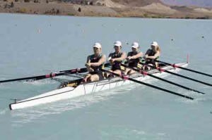 A Rotorua crew competing in Event 38, the GU17 4X photo copyright SIR+photosouth@xtra.co.nz taken at  and featuring the  class