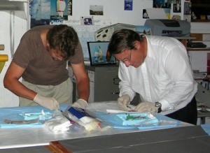 Emergencies at sea suturing practice photo copyright SW taken at  and featuring the  class