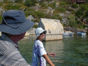 Exploring Lycian tombs by dinghy.JPG © Media Services
