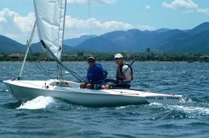 Nick and Janet Jerwood NZL at Flying 15 Worlds 2007 photo copyright Pedro Creixell http://www.rcnpp.net/fotos.php taken at  and featuring the  class