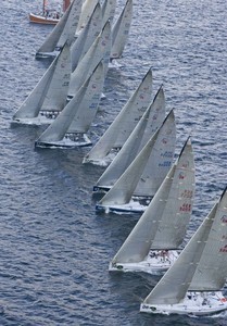 Farr 40 fleet start - 2007 Rolex Baltic Week photo copyright  Rolex/Daniel Forster http://www.regattanews.com taken at  and featuring the  class
