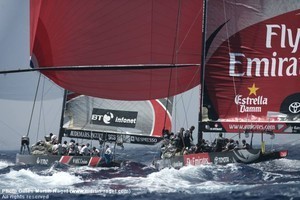 32nd America&rsquo;s Cup - Final Match - Day 8 - Alinghi vs Emirates Team New Zealand photo copyright Gilles Martin-Raget http://www.martin-raget.com/ taken at  and featuring the  class