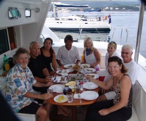 Fish breakfast with the kiwis photo copyright Ian & Andrea Treleaven taken at  and featuring the  class