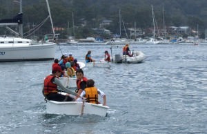 Oppi&rsquo;s under tow on Pittwater photo copyright OziOpti taken at  and featuring the  class