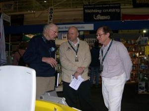 Frank Bethwaite (left) pictured in 2004 © Access Dinghies