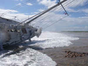 Gipsy Moth IV on the reef near Tahiti photo copyright UKSA www.uksa.org taken at  and featuring the  class