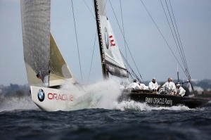 Top of the range in Day 2 photo copyright BMW Oracle Racing Photo Gilles Martin-Raget http://www.bmworacleracing.com taken at  and featuring the  class