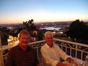 George and Ian view over Malta photo copyright Ian & Andrea Treleaven taken at  and featuring the  class