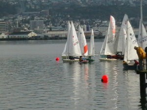 Plenty of boats, but no wind and an Otago frost in the Sub Zero series. photo copyright Vauxhall Yacht Club taken at  and featuring the  class