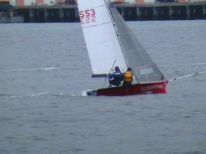 Buster Bloodvessel cruising upwind photo copyright Vauxhall Yacht Club taken at  and featuring the  class